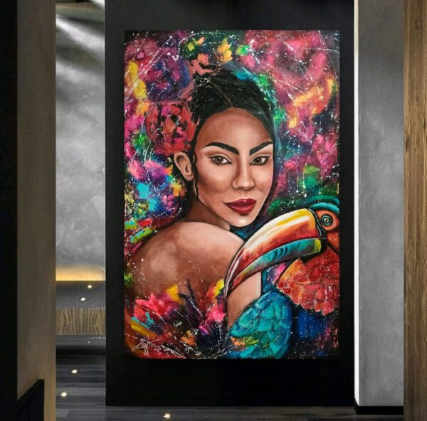 Rio 100cm x 150cm obraz strukturalny, malowany ręcznie na płótnie - obrazek 17