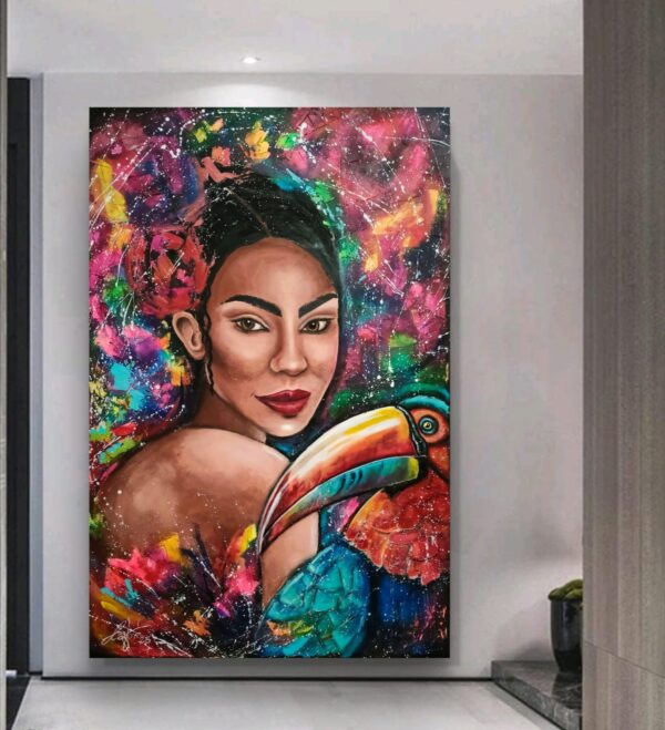 Rio 100cm x 150cm obraz strukturalny, malowany ręcznie na płótnie