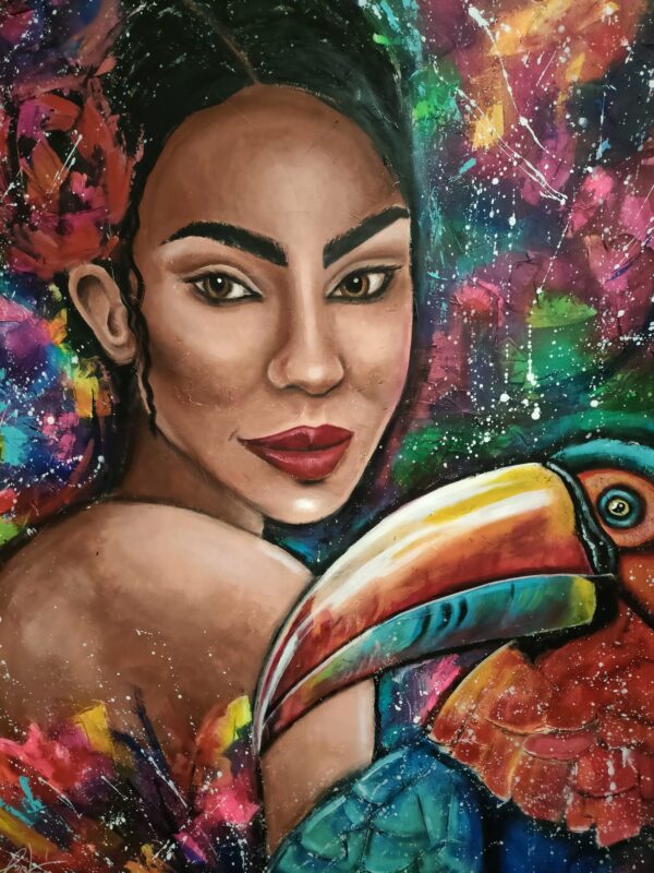 Rio 100cm x 150cm obraz strukturalny, malowany ręcznie na płótnie - obrazek 10