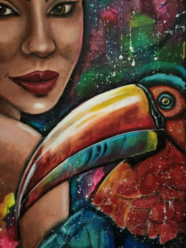 Rio 100cm x 150cm obraz strukturalny, malowany ręcznie na płótnie - obrazek 13