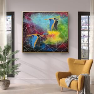 NIEDOSTĘPNY Feliz Vuelo 120cm x 100cm obraz akrylowy na płótnie