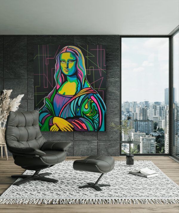 NIEDOSTĘPNY Mona L 100cm x 120cm obraz strukturalny malowany ręcznie akryle na płótnie - obrazek 6