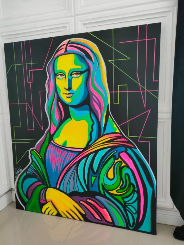 NIEDOSTĘPNY Mona L 100cm x 120cm obraz strukturalny malowany ręcznie akryle na płótnie - obrazek 13