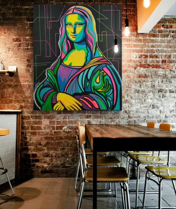 NIEDOSTĘPNY Mona L 100cm x 120cm obraz strukturalny malowany ręcznie akryle na płótnie - obrazek 11