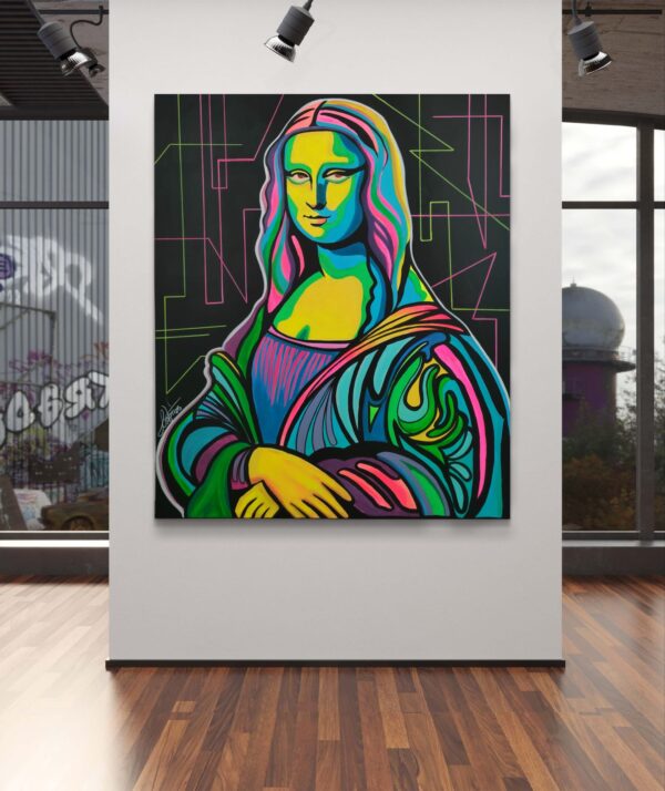NIEDOSTĘPNY Mona L 100cm x 120cm obraz strukturalny malowany ręcznie akryle na płótnie
