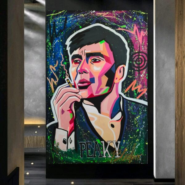 Tommy 100cm x 150cm obraz malowany ręcznie akryle na płótnie - obrazek 8