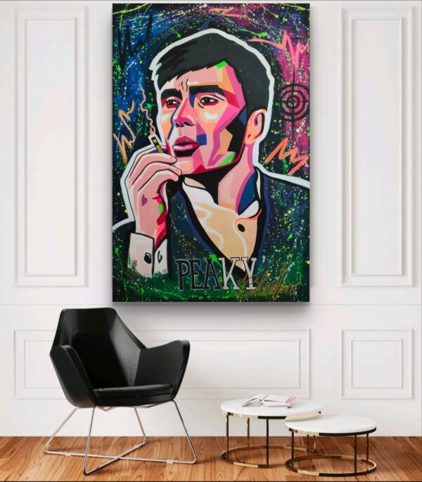 Tommy 100cm x 150cm obraz malowany ręcznie akryle na płótnie - obrazek 12